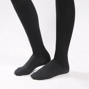 Black Nylon Knee High Stocking Socks